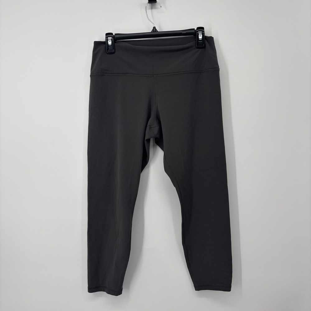 Athleta Transcend High Rise 7/8 Tight Leggings Gray Yoga Workout Size XL